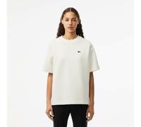 LACOSTE Camiseta de manga corta con cuello redondo. Color Blanco