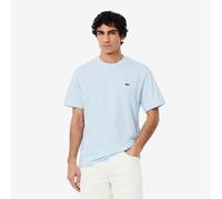 LACOSTE Camiseta de punto con cuello redondo. Color Azul Claro