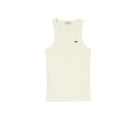 Lacoste - Camiseta de Tirantes de Algodón Slim Fit - Tops - Mujer - Blanco - M -