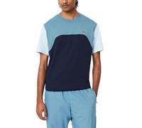 LACOSTE - Camiseta LACOSTECOLOR BLOOK Hombre Color: IOM Navy Blue/Lime Talla: S