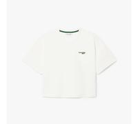 Lacoste Camiseta moderna para mujer con cuello alto (1 unidad)