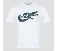 LACOSTE Camiseta de punto estampada. Color Blanco