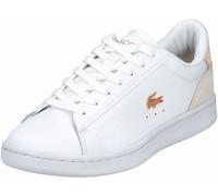 Lacoste Carnaby, Zapatillas Mujer, Blanco/Rosa Claro, 38 EU