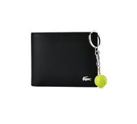 Lacoste Cartera Bloqueo RFID Piel natural 11 cm Caja de regalo negro