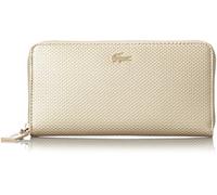 Lacoste Cartera larga con cremallera, Gold, Talla única, Billetera