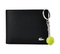 Lacoste Cartera Protección RFID Piel 11 cm Caja de regalo negro