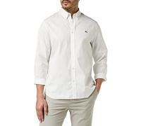 Lacoste CH2933 Camisa Informal de Manga Larga, Blanc, M para Hombre