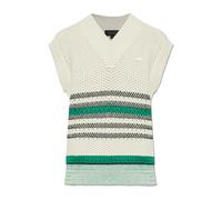 Lacoste - Chaleco de Punto con Calados y Rayas Piqué - Knitwear - unisex - Beige - S -