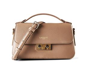 Lacoste Champs Elysees Bolso Piel natural 24 cm marrón