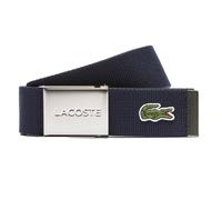 LACOSTE Cinturón Casual de Tela, Con Estuche, Hebilla Deslizante