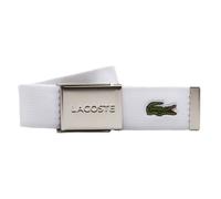 LACOSTE Cinturón Casual de Tela, Con Estuche, Hebilla Deslizante