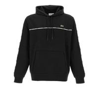 Lacoste- Classic Fit Logo Stripe Sweatshirt- Sweatshirts & Hoodies- Hombre- Negro- M- Classic Fit Logo Stripe Sweatshirt