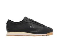 Lacoste Club-Low Zapatillas de Piel para Hombre, Negro con Suela de Goma, Estilo Deportivo Retro, Puntera Redonda (Sistema Tallas Calzado EU, Adulto, Números, Mediano, 43)