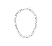 Lacoste Collar de cadena de acero inoxidable con dije en forma de cocodrilo para hombre y mujer 2040371, talla única, Acero inoxidable, No es una piedra preciosa