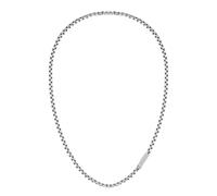 Lacoste Collar de cadena para Hombre Colección L'ESSENTIEL Decorado con diseño petit piqué disponible en versión dorada o plateada