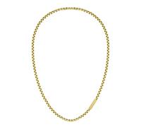 Lacoste Collar de cadena para Hombre Colección L'ESSENTIEL Decorado con diseño petit piqué disponible en versión dorada o plateada