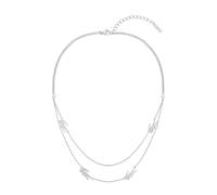 Lacoste Collar de Doble Cadena para Mujer Colección CROCODILE en Acero Inoxidable con Charms en forma de Cocodrilo - 2040469