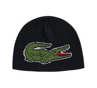 Lacoste - Conjunto de bufanda y gorro Intarsia con logo - Accessories - unisex - Negro - ONE SIZE -