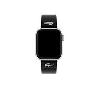 Lacoste Correa Apple Watch para Hombre y Mujer en Cuero Negro con Detalles en Relieve - 2050028