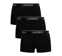 Lacoste de los hombres 3 Pack Trunks, Negro