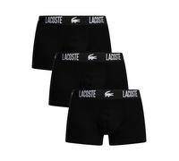 Lacoste de los hombres 3 Pack Trunks, Negro