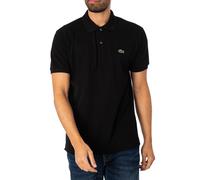 Lacoste L1212 Camisa de Polo para Hombre, Negro, M