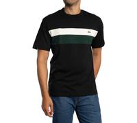 Lacoste de los hombres Camiseta con bloques de color de Jersey, Negro