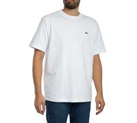 Lacoste de los hombres Camiseta de jersey de algodón grueso, Blanco