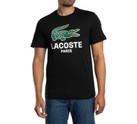 Lacoste de los hombres Camiseta gráfica, Negro