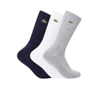Lacoste de los hombres Pack de 3 calcetines deportivos, Multicolor
