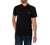 Lacoste de los hombres Polo regular fit en mezcla de algodón, Negro