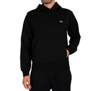 Lacoste de los hombres Sudadera con capucha de logo, Negro
