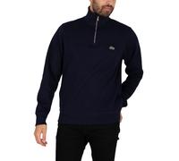 Lacoste de los hombres Sudadera con cuello con cremallera, Azul