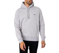 Lacoste de los hombres Sudadera con logo bordado, Gris