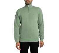 Lacoste de los hombres Sudadera de algodón con cuello de cremallera 1/4, Verde