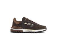 Lacoste Elite Active 12, Zapatillas Deportivas Retro de Nailon y Ante, Color Marrón, Ligeras, Unisex (Sistema Tallas Calzado EU, Adulto, Hombre, Números, Mediano, 40.5)