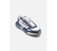 Lacoste Elite Active, Zapatillas Deportivas Retro para Hombre, Ante y Malla, Blanco y Azul Marino, Ligeras (Sistema Tallas Calzado EU, Adulto, Números, Mediano, 41)