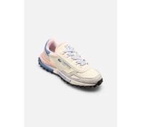Lacoste Elite Active 1261 SFA Zapatillas para Mujer, Blanco Blanquecino con Detalles Azules y Rosas, Talla 40, 25.5 cm