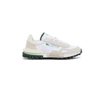 Lacoste Elite Active Zapatillas Deportivas, Blanco y Verde, Nailon y Ante, Suela de Caucho Texturizada (Sistema Tallas Calzado EU, Adulto, Hombre, Números, Mediano, 40.5)