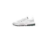 Lacoste Elite Active Zapatillas Deportivas, Blanco y Verde, Nailon y Ante, Suela de Caucho Texturizada (Sistema Tallas Calzado EU, Adulto, Hombre, Números, Mediano, 47)