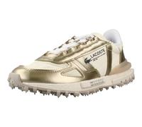 Lacoste Elite Active Zapatillas Running Años 70, Blanco y Dorado, Nailon y Ante, Suela de Caucho, Estilo Deportivo Retro (Sistema Tallas Calzado EU, Adulto, Mujer, Números, Mediano, 41)