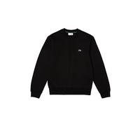 LACOSTE Sudadera hombre SH9608 negra cuello redondo algodón orgánico Classic Fit AI23, Negro , XL