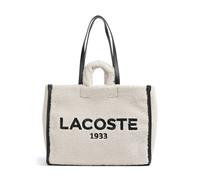 Lacoste Heritage Bolsa shopping beige/negro, de piel sintética, mujer