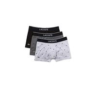 Lacoste Hombre Boxer Court Sous-Vetement Bóxer Not Applicable, Multicolor (Noir/Bitume Chiné/Argent Vdp), X-Large