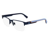 Lacoste Hombre L2305 410 Monturas ópticas Metal Azul Cuadrada Normal