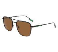 Lacoste Hombre L261S 002 Gafas de sol Metal Negro Marrón Cuadrada Normal Normal