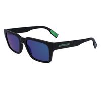 Lacoste Hombre L6004S 002 Gafas de sol Plástico Negro Azul Cuadrada Reflejado Sombreado