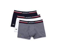 Lacoste Hombre Pack De 3 Boxer Courts Bóxer Not Applicable, Azul (Marine/Blanc 525), Medium