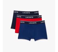 Lacoste Hombre Pack De 3 Boxer Courts Bóxer Not Applicable, Multicolor (Marine/Rouge/Methylene W64), Small