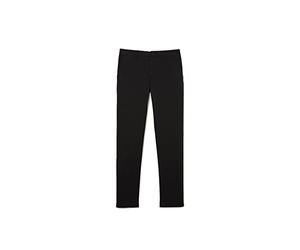 Lacoste Hombre Pantalones Chino Slim Fit, Negro, 36W x 34L